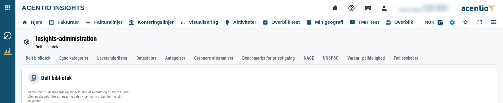 Indstillinger med fanerækken øverst